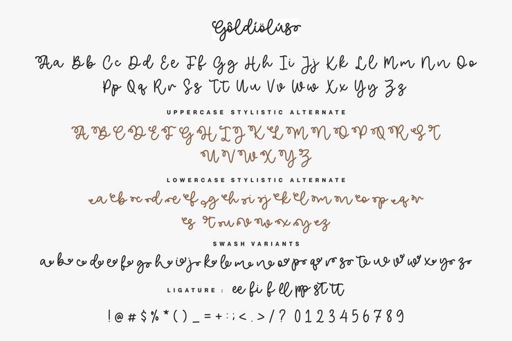 Goldiolus字体 4