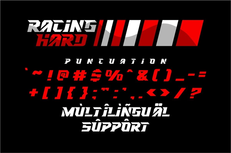RACING HARD字体 1