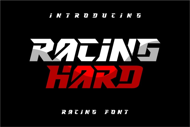 RACING HARD字体 5