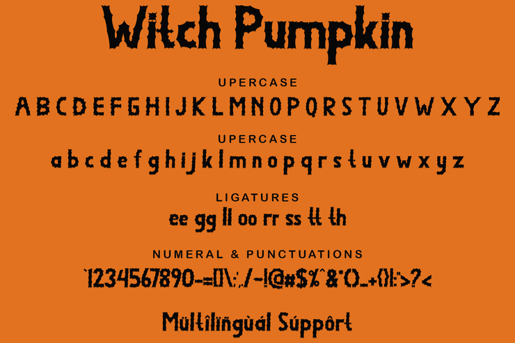 Witch Pumpkin字体 4