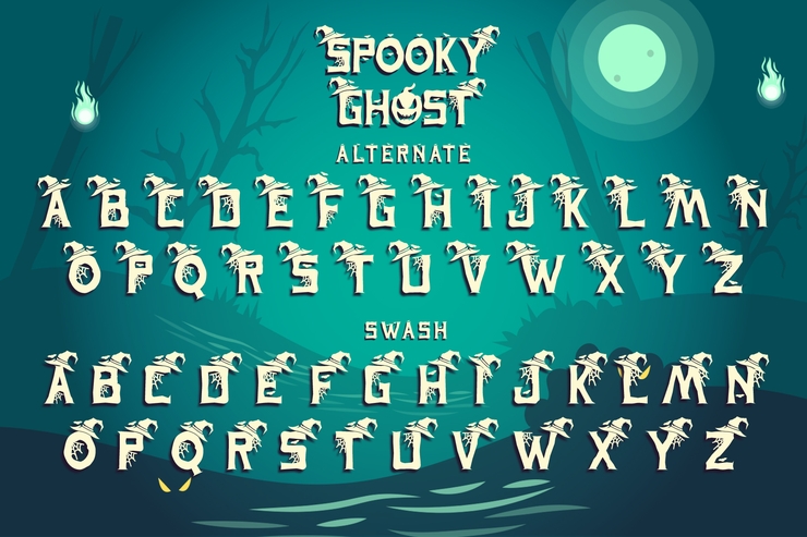 Spooky Ghost字体 3