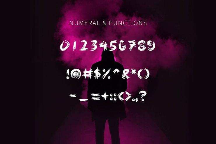 Halloweins - Brush字体 2