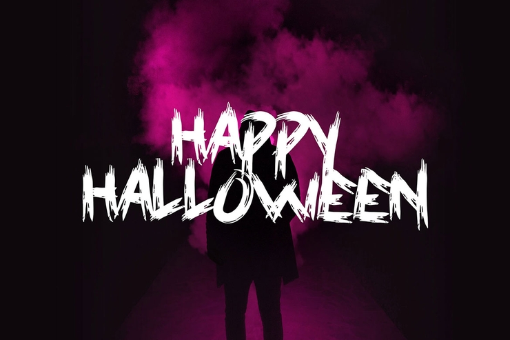 Halloweins - Brush字体 5