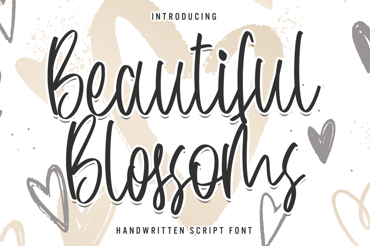 Beautiful Blossoms字体 6