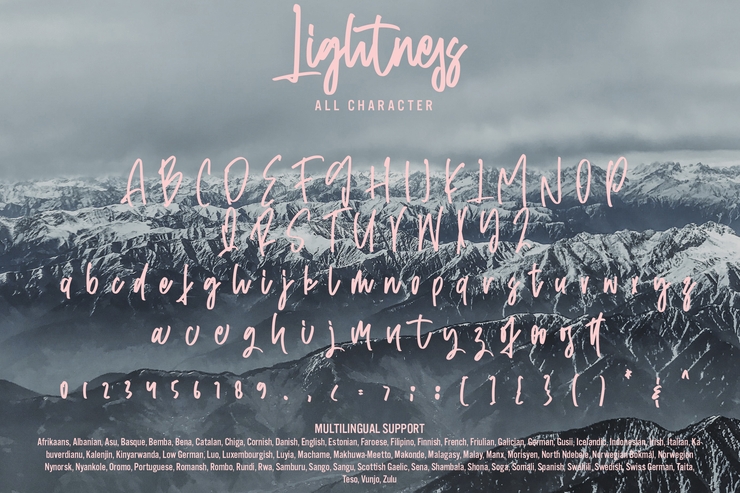 Lightness字体 3