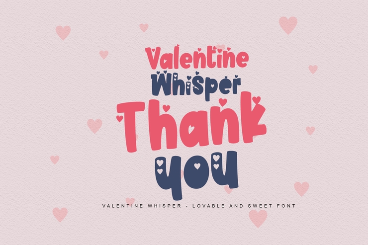 Valentine Whisper字体 3