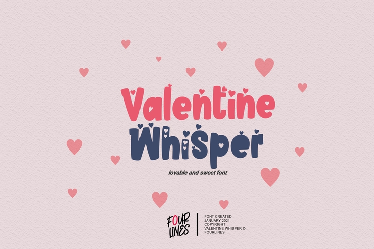 Valentine Whisper字体 4