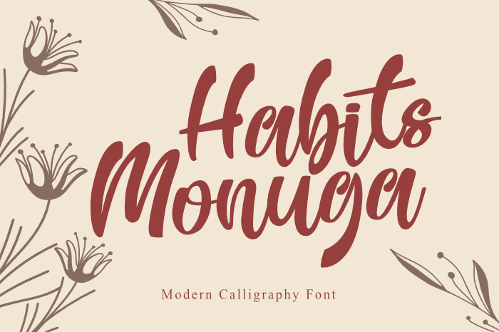 Habits Monuga字体 1