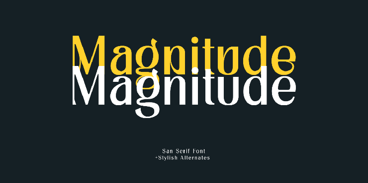 Magnitude字体 1