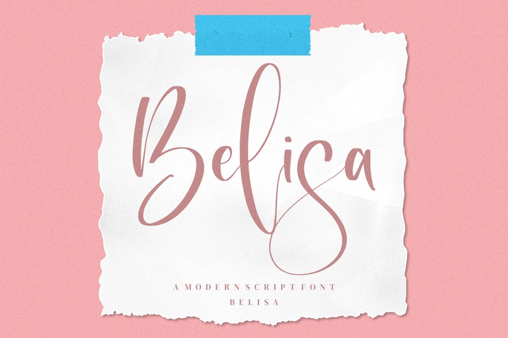 Belisa字体 3