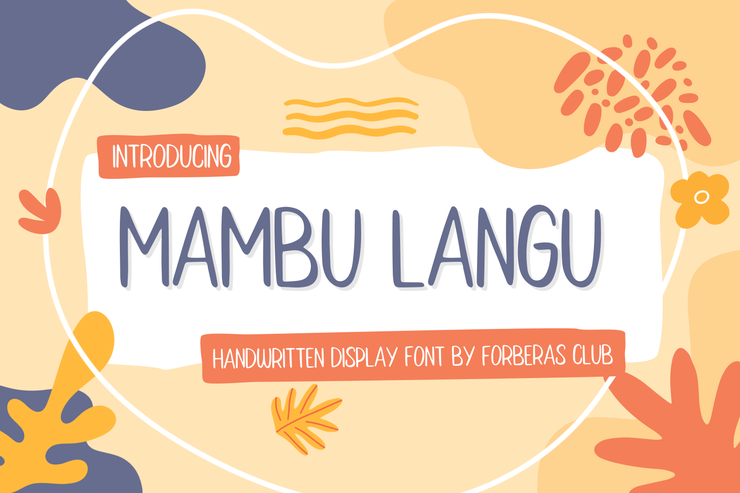 Mambu Langu字体 6