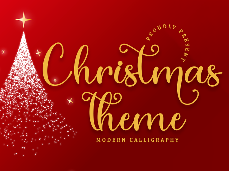 Christmas Theme字体 4