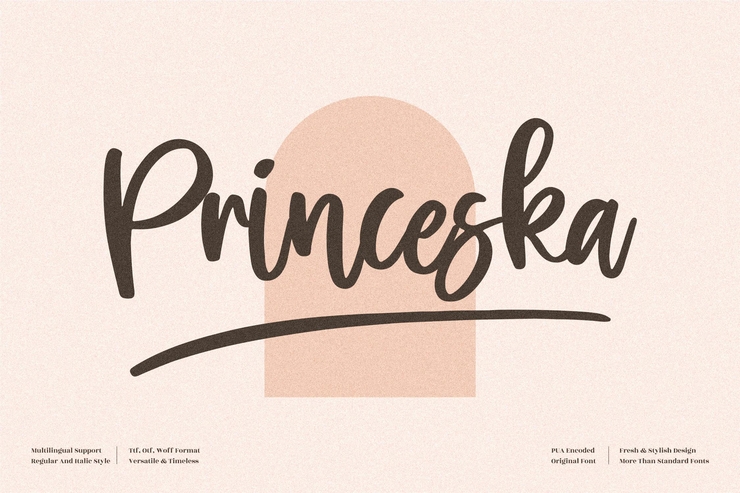 Princeska字体 10