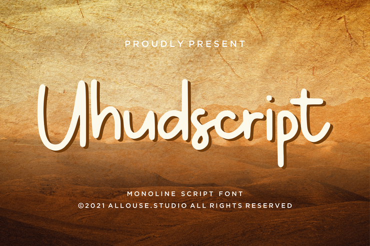 Uhudscript字体 4