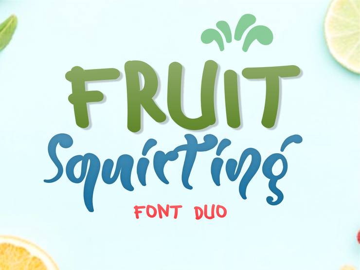 Fruit Squirting字体 4