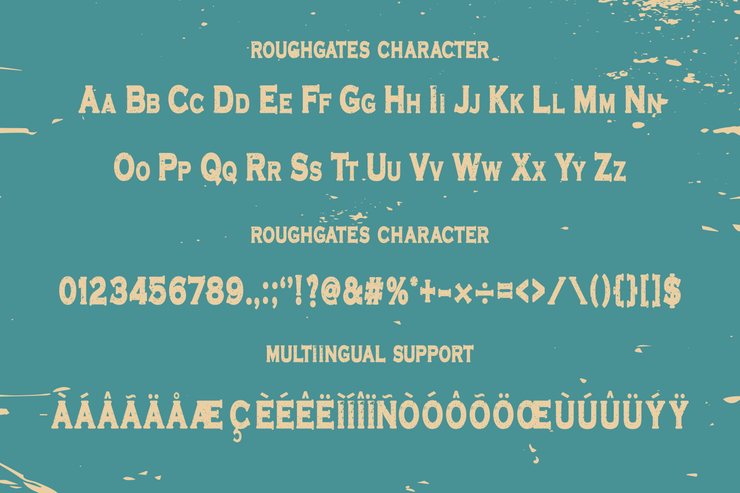 Roughgates字体 9