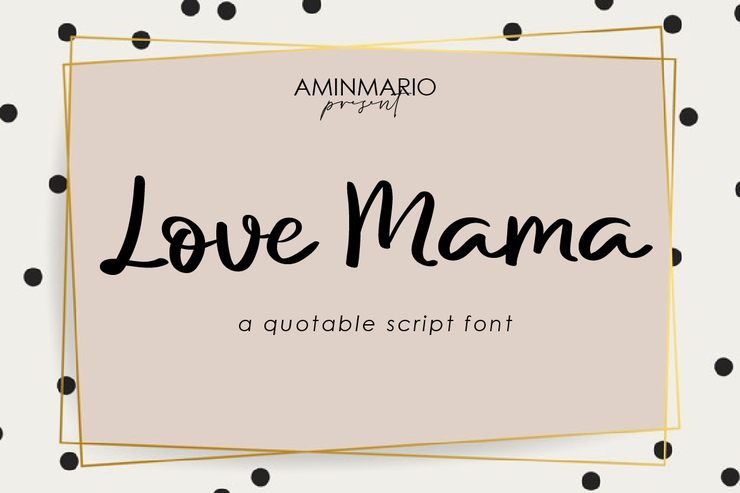 Love Mama字体 1