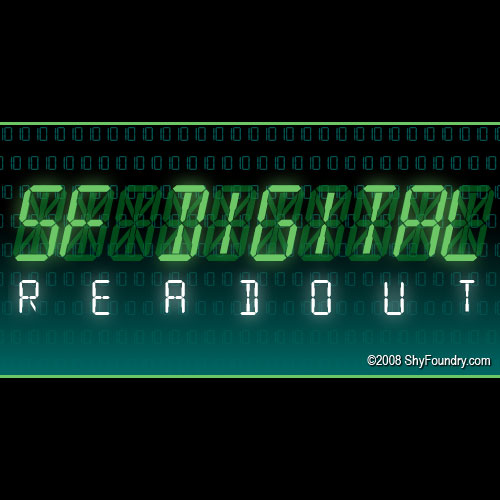 SF Digital Readout字体 1