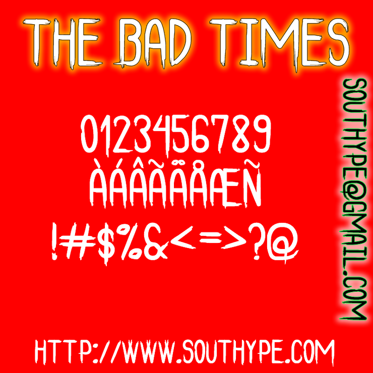 The Bad Times St字体 1