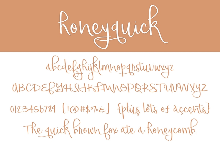 honeyquick字体 1