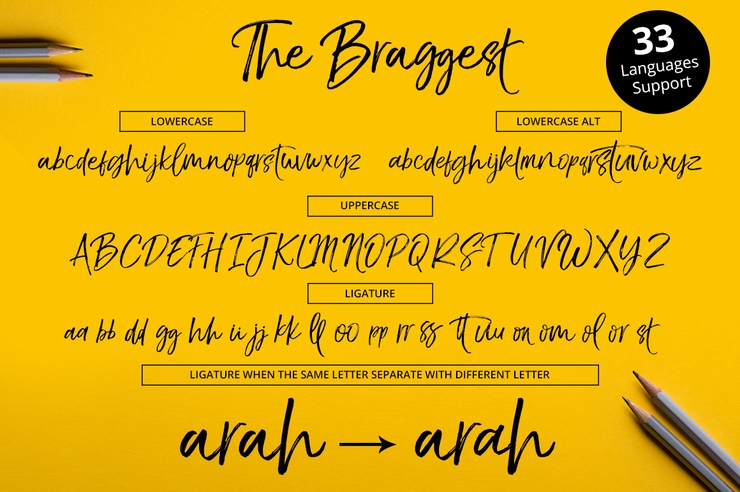 The BraggestDemo字体 5