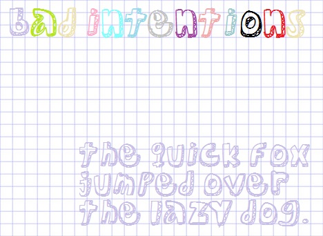 BadIntentions字体 1