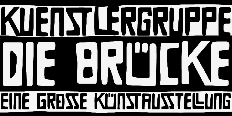 DK Die Bruecke字体 1