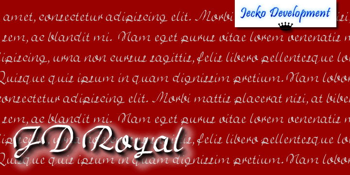 JD Royal字体 2