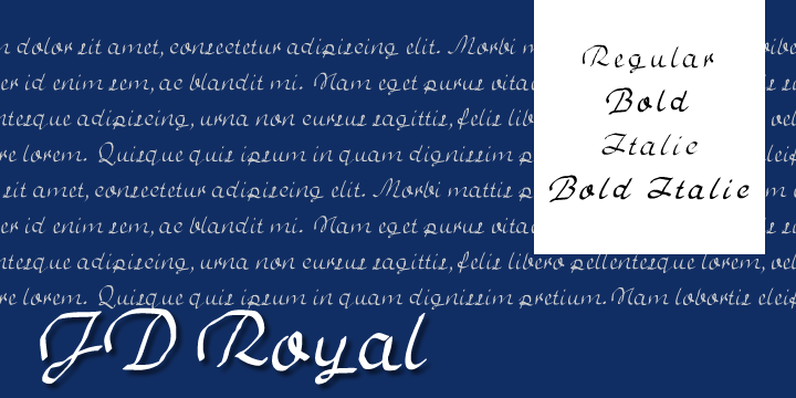 JD Royal字体 3