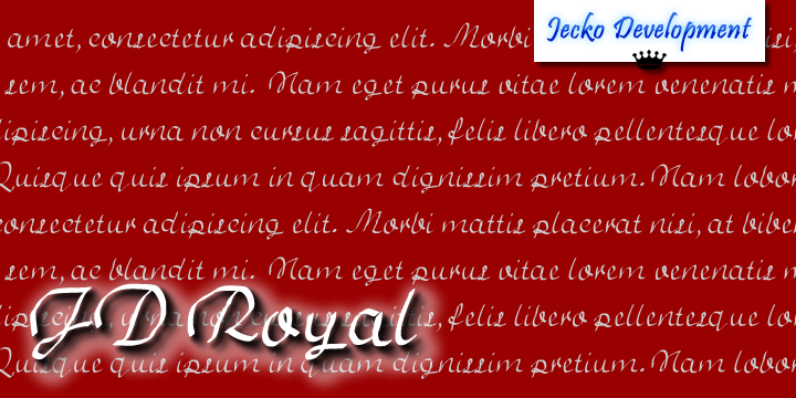 JD Royal字体 4