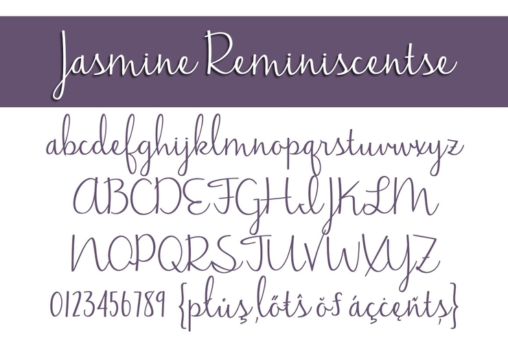 Jasmine Reminiscentse字体 1