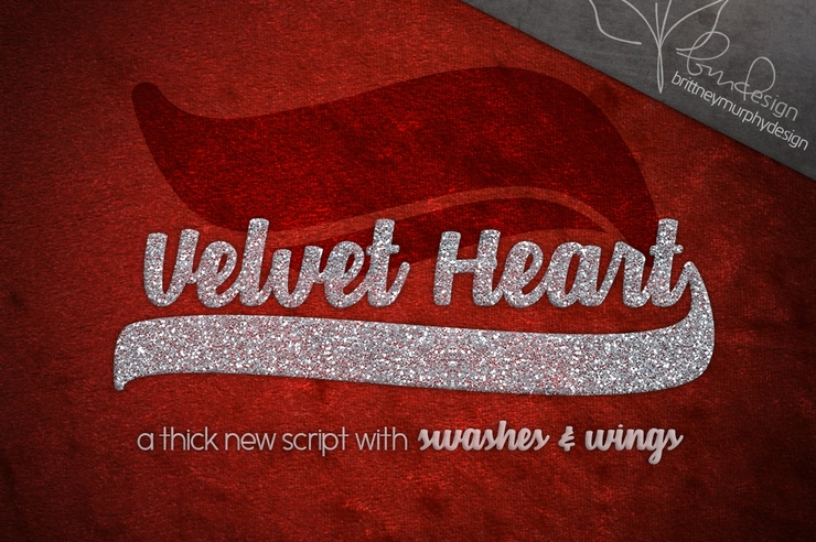 Velvet Heart* 字体 3