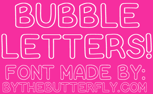 Bubble Letters字体 1