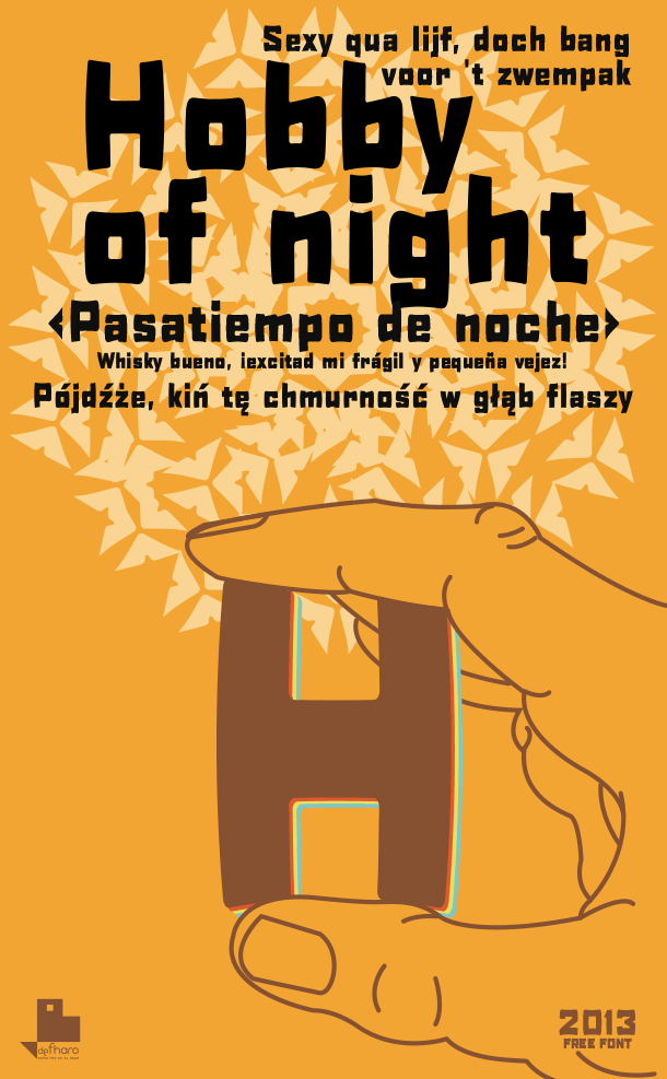 H0bby of night字体 2