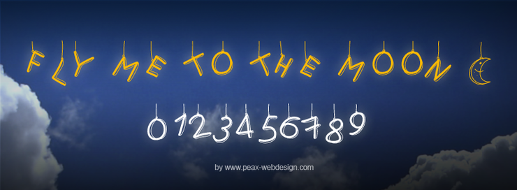 PWFlymetothemoon字体 1