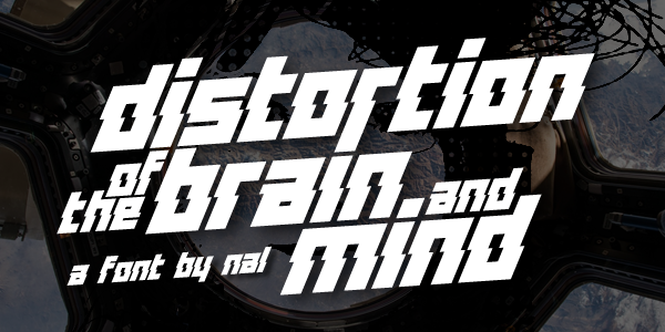 Distortion Of The Brain And Min字体 2