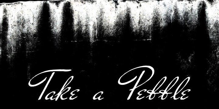 Take a Pebble字体 1