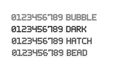 Bubble Pixel-7字体 1