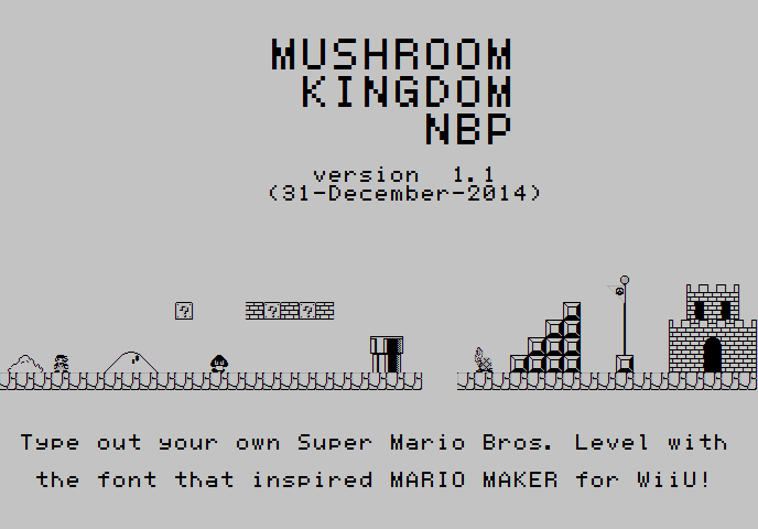 Mushroom Kingdom NBP字体 3
