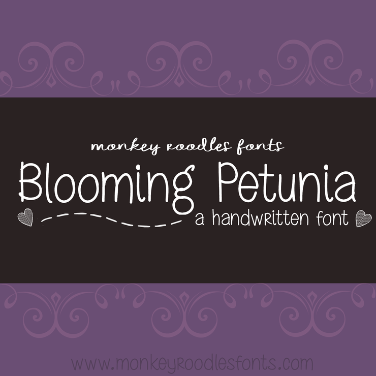MRF Blooming Petunia字体 1