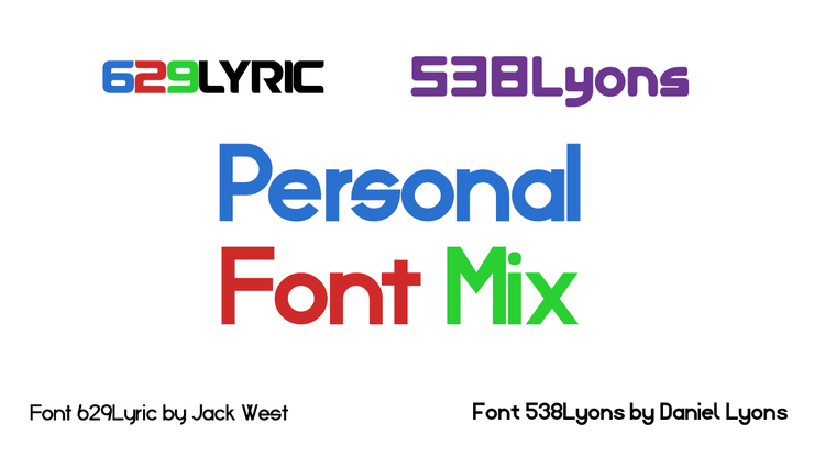 Personal字体 Mix字体 1