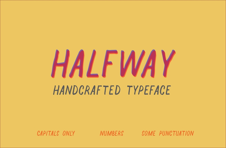 Halfway字体 1