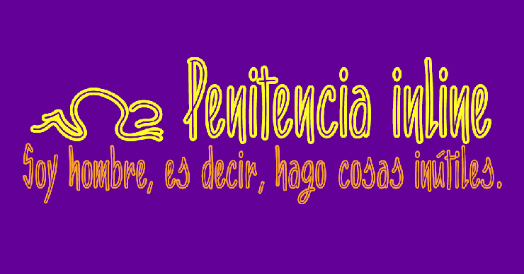 Penitencia字体 2