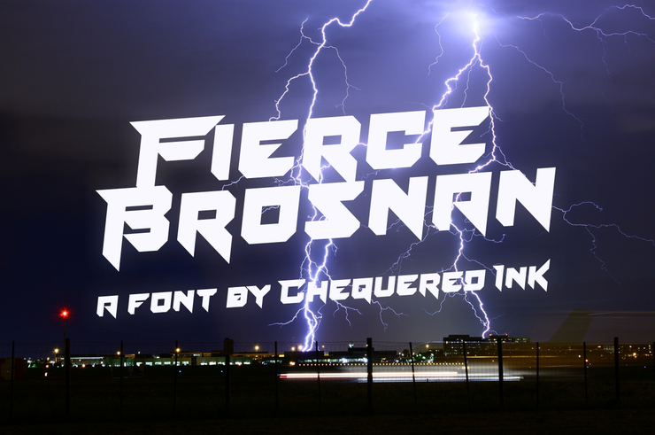 Fierce Brosnan字体 1