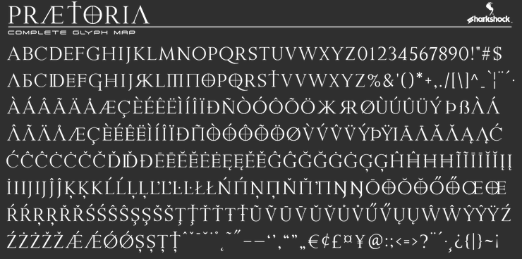 Praetoria字体 1