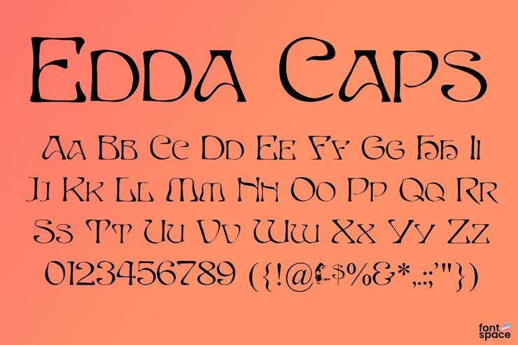 Edda Caps字体 1