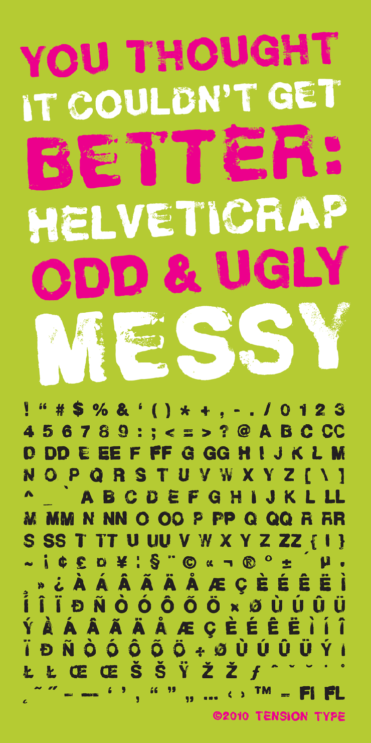 Helveticrap字体 1