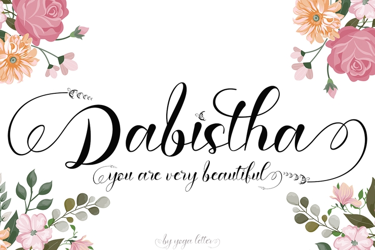 Dabistha字体 4