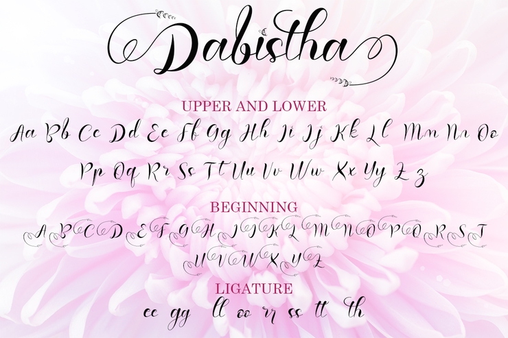 Dabistha字体 5