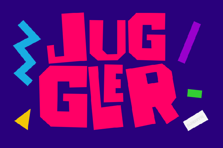 JUGGLER字体 1